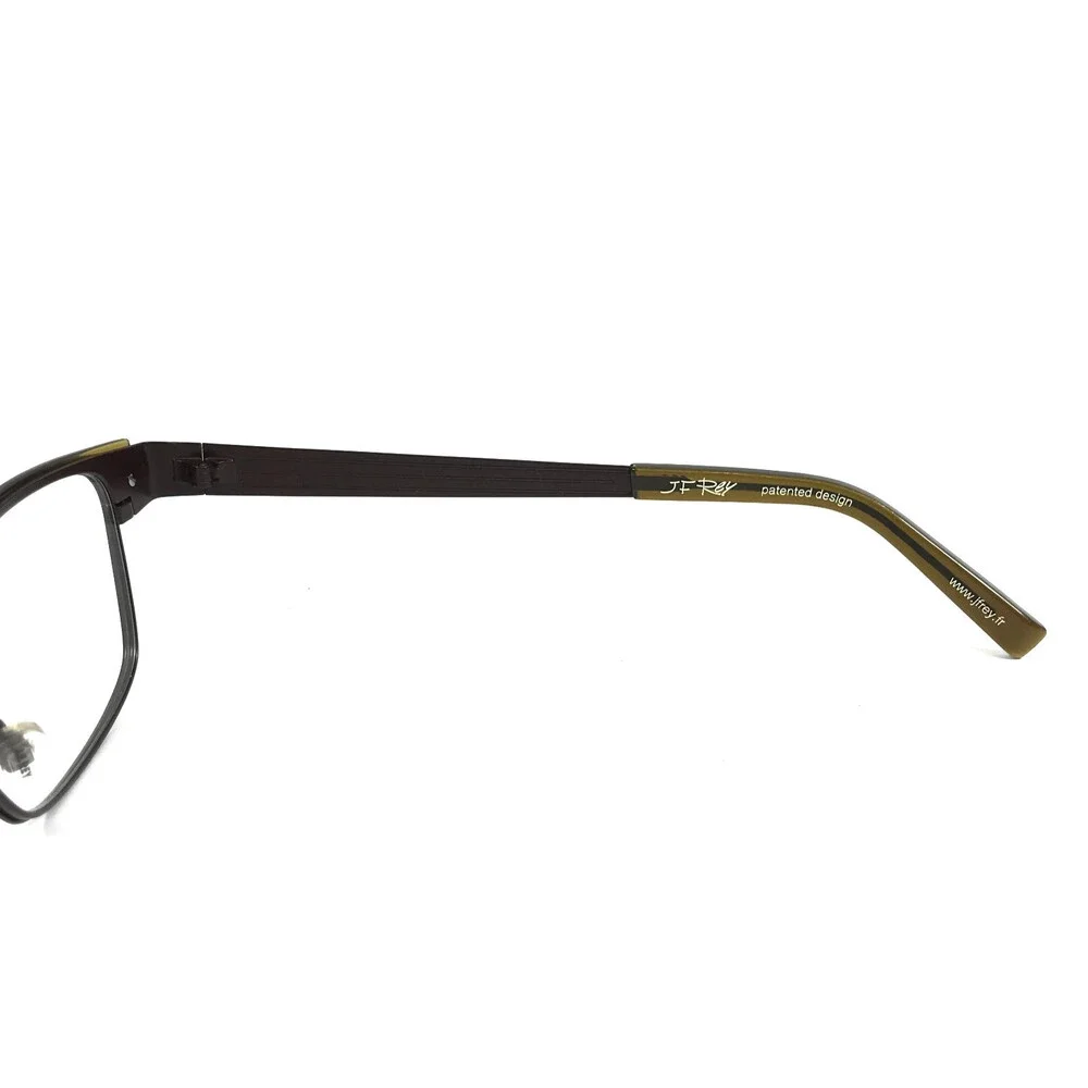J.F. Rey Eyeglasses Frames JF2573 9545 Brown Khaki Olive Green 56-18-144